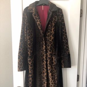 Free People Leopard print coat